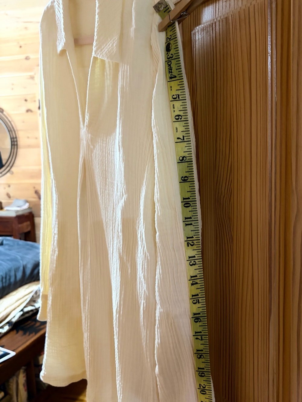 Soft Surroundings Creamy Yellow Cotton Gauze Two-Piece Sleep Set Size L (14-16) - Picture 4 of 15